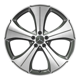 21" Mercedes-Benz GLS 5 Spoke OEM Complete Wheel Set