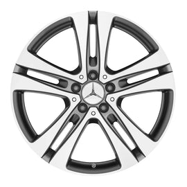 19" Mercedes-Benz C-Class 5 Twin Spoke OEM Complete Wheel Set